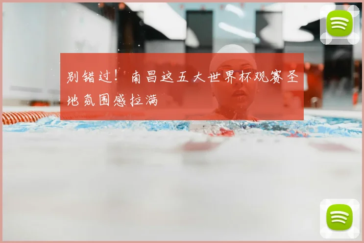 别错过!南昌这五大世界杯观赛圣地氛围感拉满